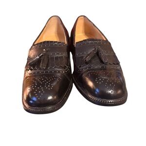 Elegant Black Tassel Loafers for Men